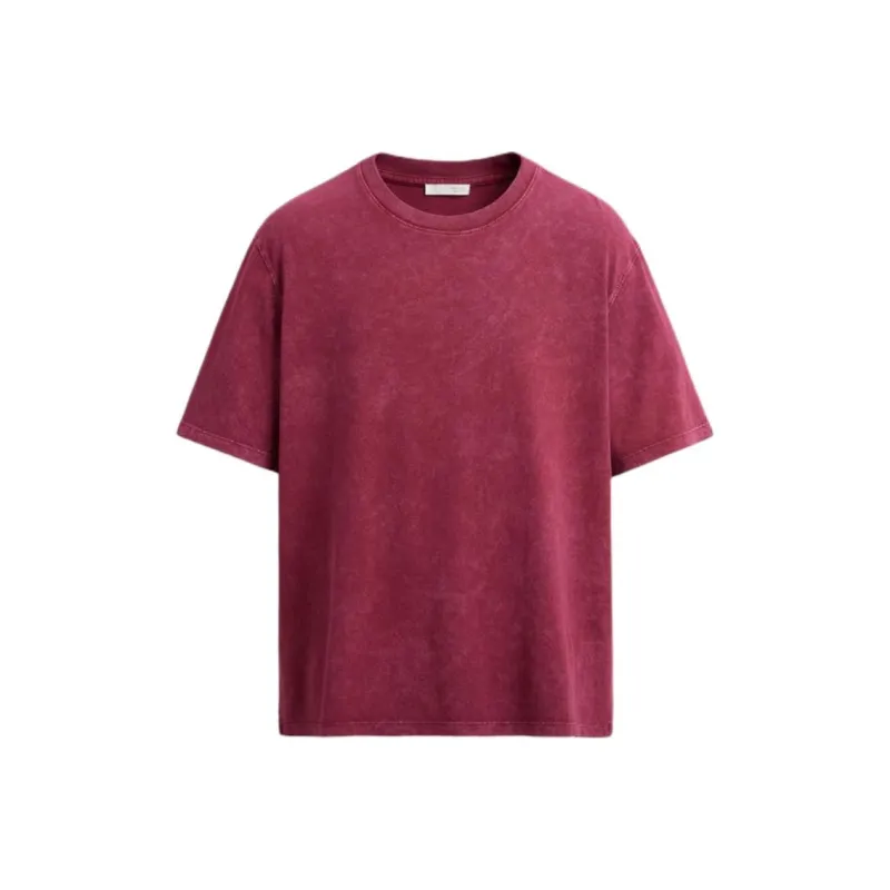ZARA T Shirts Men Raspberry-0