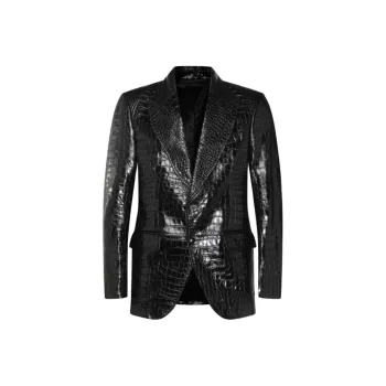 TOM FORD Leather Blazer