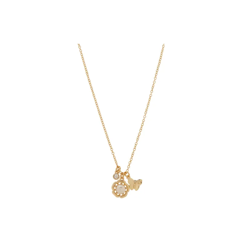 COACH Floral motif Earrings + Necklace-1