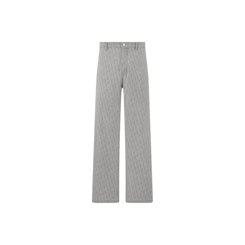 DIOR Monogrammed Straight Leg Jeans-0