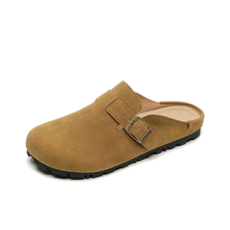 City Camel Rubber Sole Slip Resistant Closed Toe Slippers Women's-10