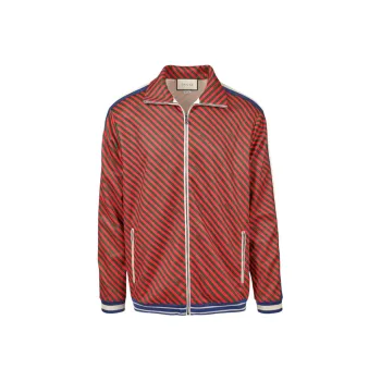GUCCI Diagonal Stripe Track Jacket