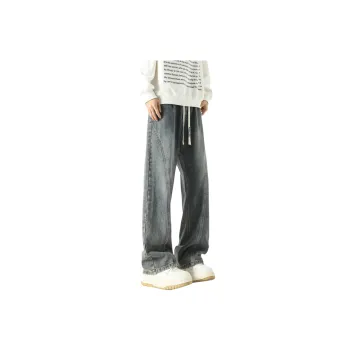 WARNING LIGHT Jeans Unisex Dark Blue