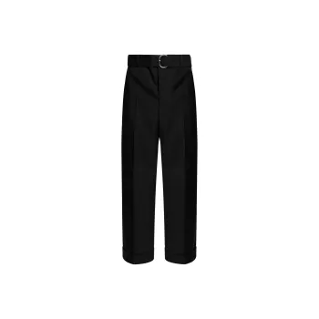 JIL SANDER Straight Leg Pleated Trousers