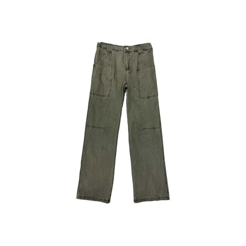 Michael Rock Cargo Pants Unisex Washed Green-0