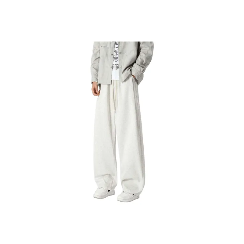 Mackyo Casual Pants Unisex White Heather Gray-0
