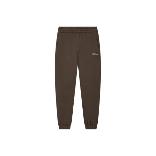 FILA Knitted Sports Pants Men's Earth Brown