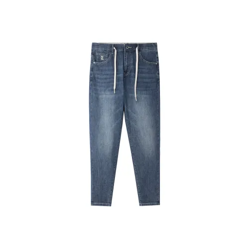 HLA Jeans Men Blue Gray Denim Gradient Medium A5