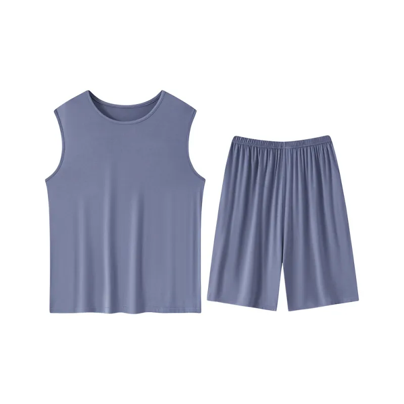 FENTENGCARE Pajama Set Men's Steel Blue-0