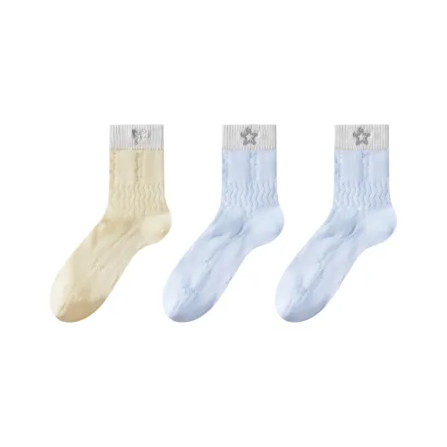 MADALLO Mid Calf Socks Women's Combo Set