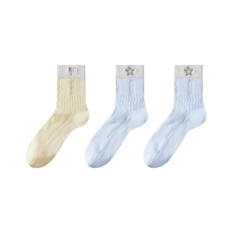 MADALLO Mid Calf Socks Women's Combo Set-0