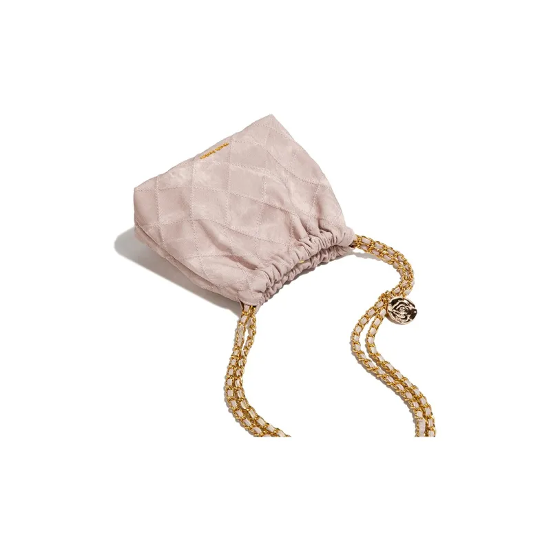 MACKJANICE PU Shoulder Bag Women's Denim Pink-3