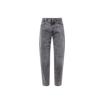 MM6 Maison Margiela Logo Patch Straight Leg Jeans