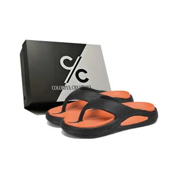 Colorful Creations Quiet Abrasion Resistant Slip Resistant Flip Flops Men's Box