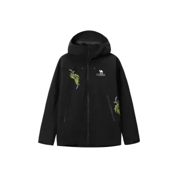 CAMEL All weather Waterproof, Windproof, Thermal, Cold Resistant Windbreaker Jacket Unisex Black