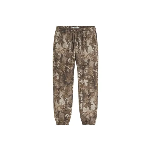 Hollister Knitted Sports Pants Men's Brown Camouflage