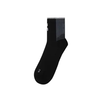 On Elite Run Sock Mid Calf Socks Unisex 1 Pack Black