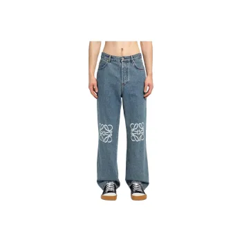LOEWE Anagram Baggy Jeans In Denim