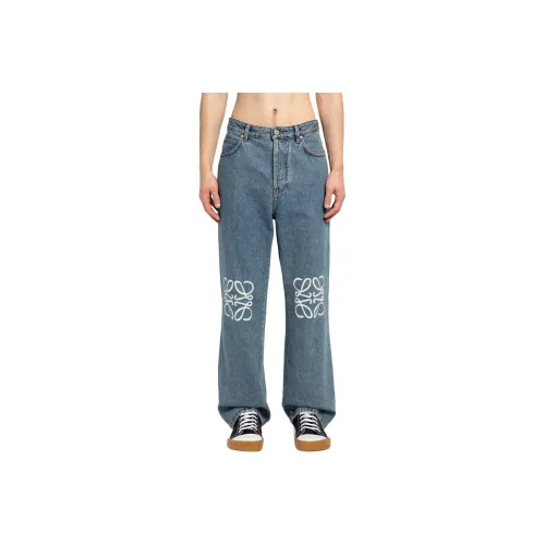 LOEWE Anagram Baggy Jeans In Denim