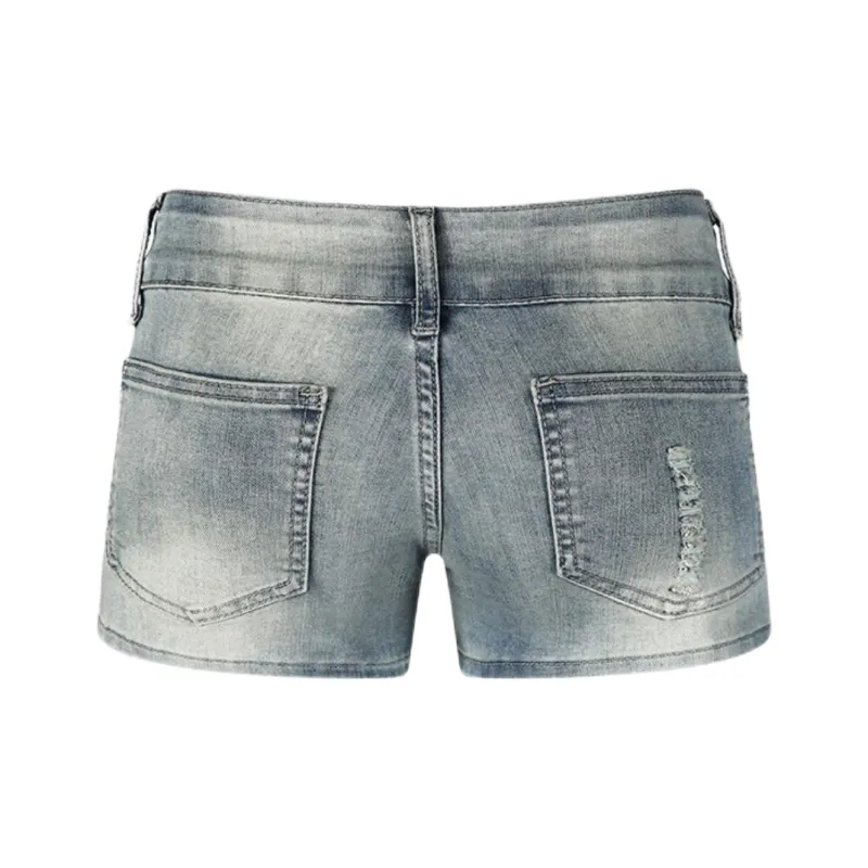 ABBY GODDESS Denim Shorts Women's Sky Blue-1