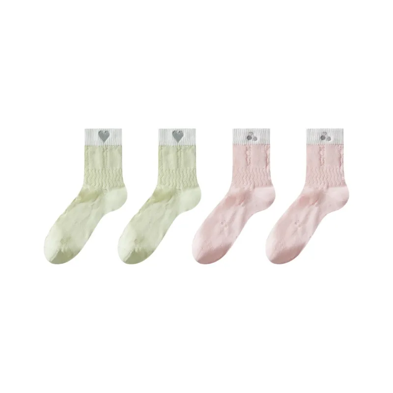 MADALLO Mid Calf Socks Women's Combo Set-3