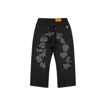 Pokemon X Vandy The Pink Pokémon Collaboration Jeans Unisex Black