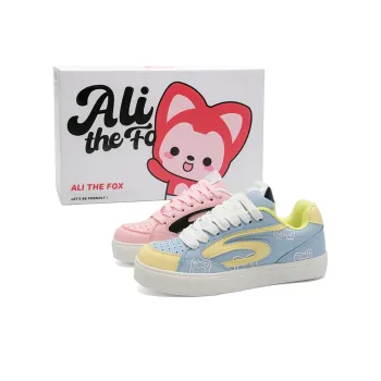 ALI THE FOX Slip Resistant Low Top Skateboard Shoes Unisex