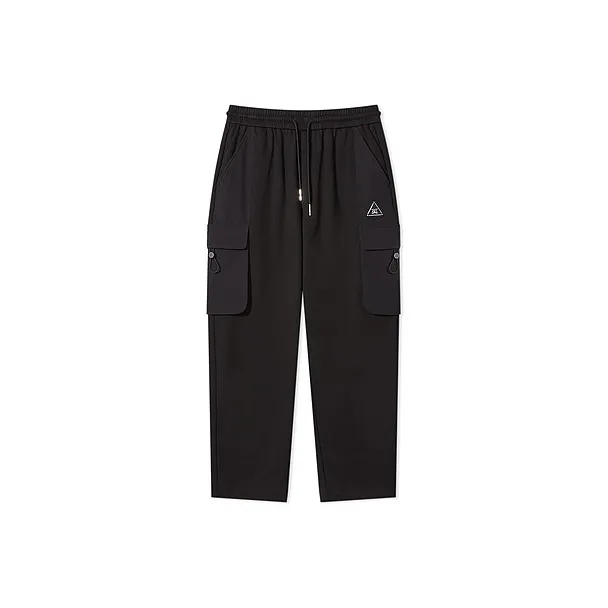 Cabbeen Knitted Sweatpants Men's Coal Black-0