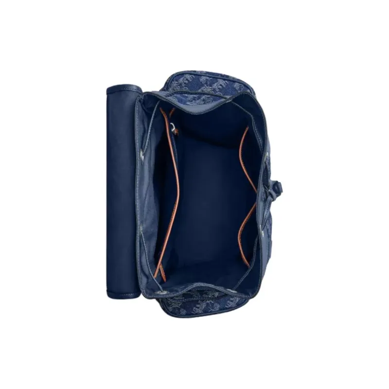 COACH Hitch Denim Backpack Tubas Men's Dark Blue-3