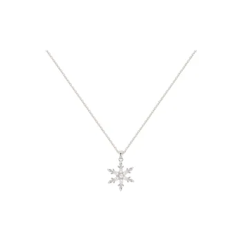 AJIDOU Rhinestone Necklaces Women's Rose Gold Silver
