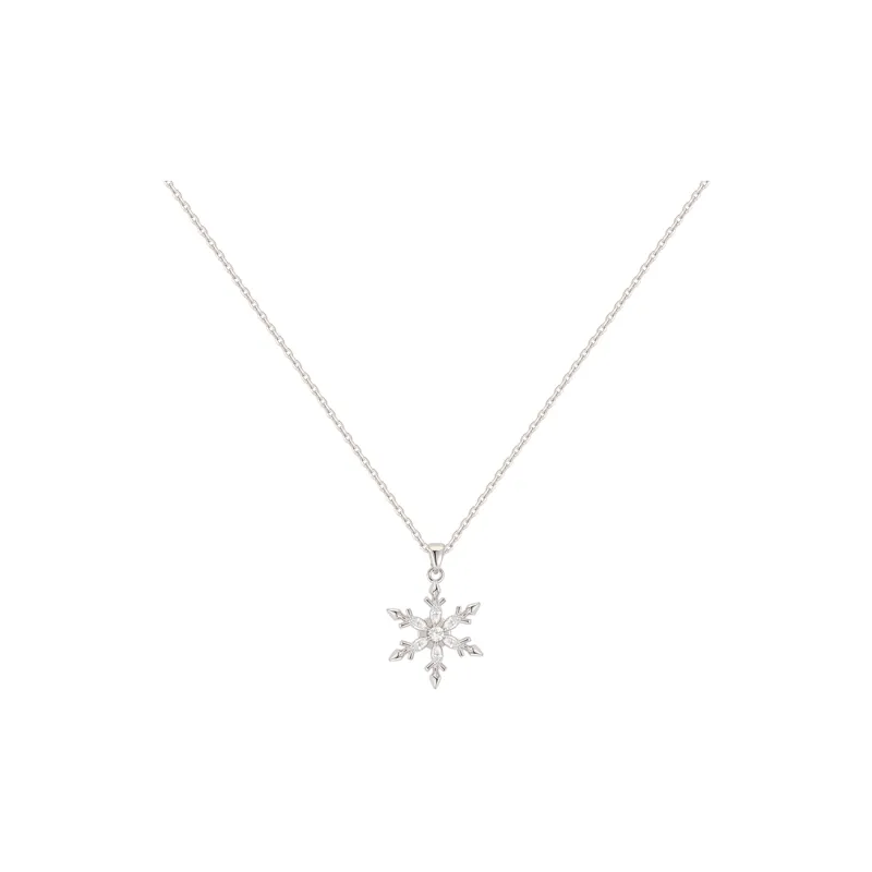 AJIDOU Rhinestone Necklaces Women's Rose Gold Silver-4