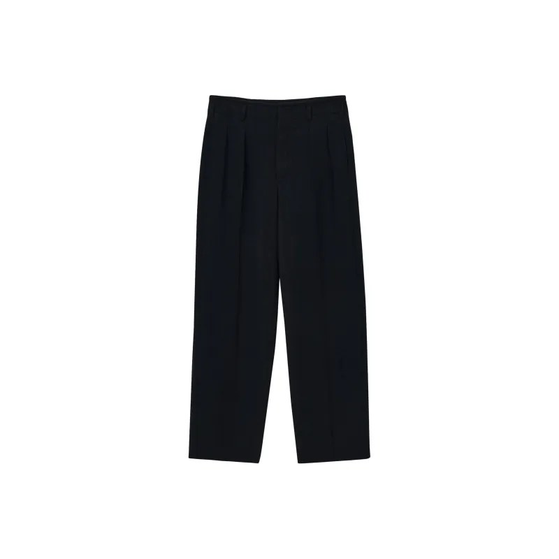 Lemaire Pleat detailing Straight leg Trousers-0
