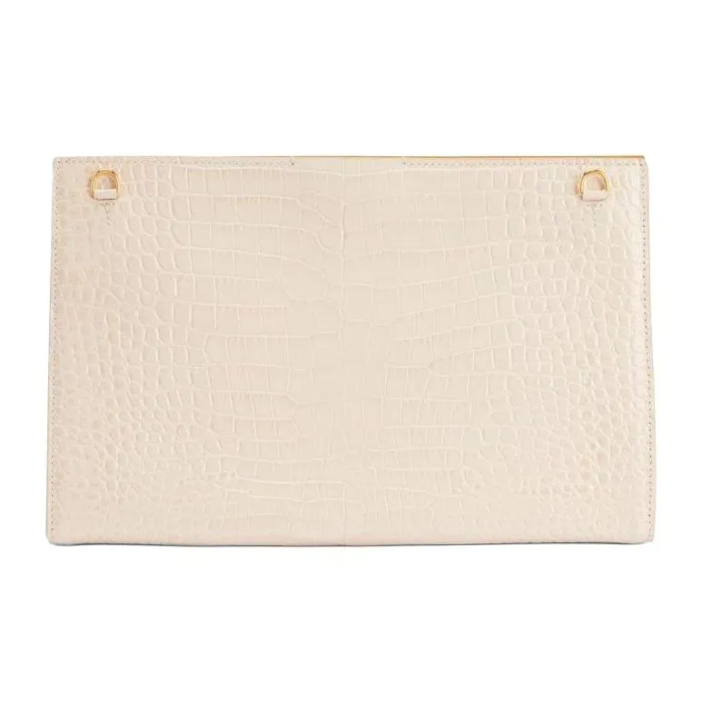 Giuseppe Zanotti Tanaya Crocodile effect Clutch Bag-2