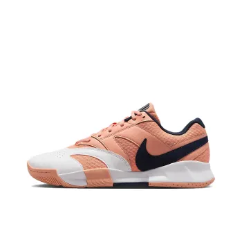 Nike Court Lite 4 Anti Slip Wear Resistant Low Top Tennis Shoes Men's White Pink