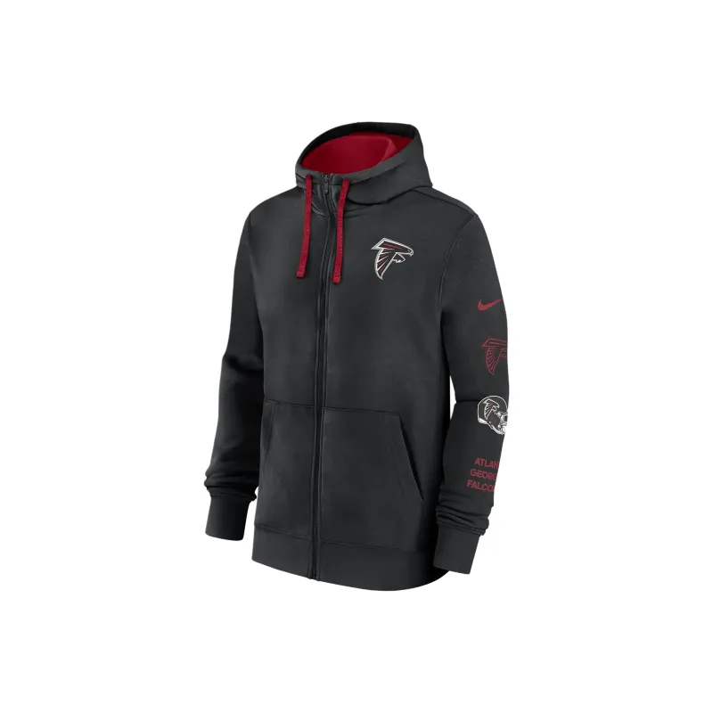 Nike Atlanta Falcons Club Men's Nike Nfl Full Zip Hoodie-0