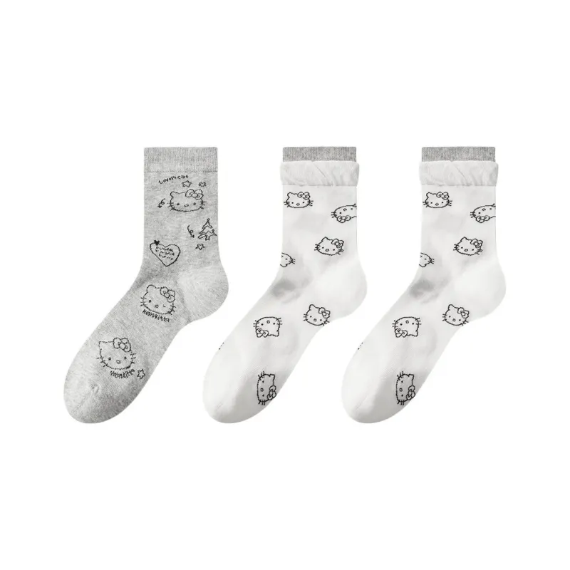 MADALLO Mid Calf Socks Women's 3 Pack-1