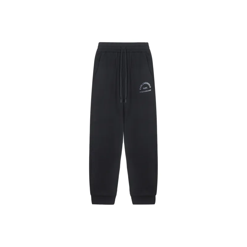 KARL LAGERFELD Knitted Sports Pants Men's Black-0