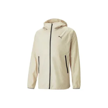 PUMA Warm And Quick Dry Windbreaker Jacket Men's Ecru