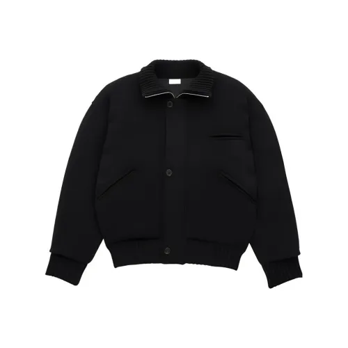 SAINT LAURENT Button Detailed High Neck Cardigan Jacket
