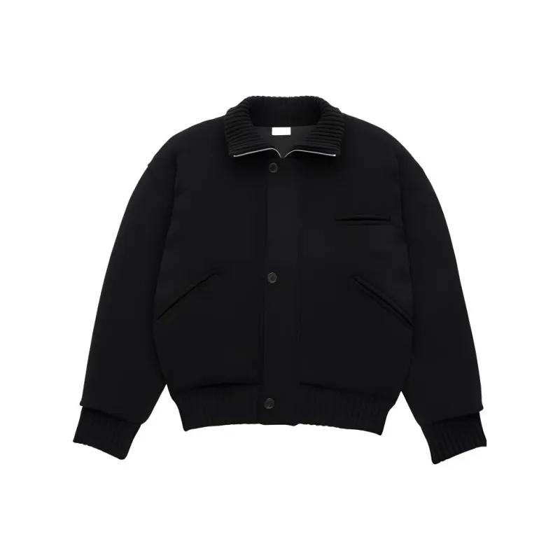 SAINT LAURENT Button Detailed High Neck Cardigan Jacket-0