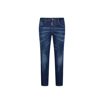 DSQUARED 2 Logo Patch Straight Leg Jeans