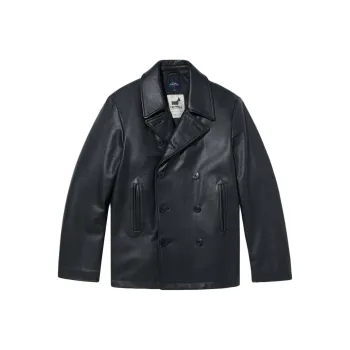NOAH FW24 Leather Jacket Men's Black