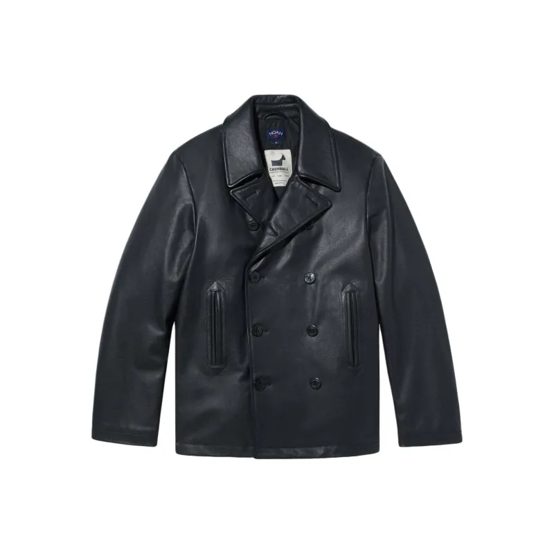 NOAH FW24 Leather Jacket Men's Black-0