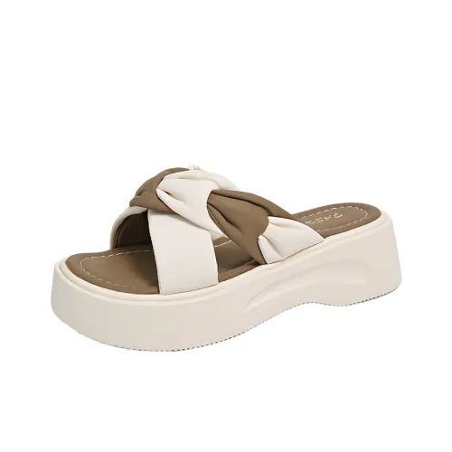 REIHUNG Quiet Slip Resistant Odor Resistant Abrasion Resistant Slide Slippers Women's