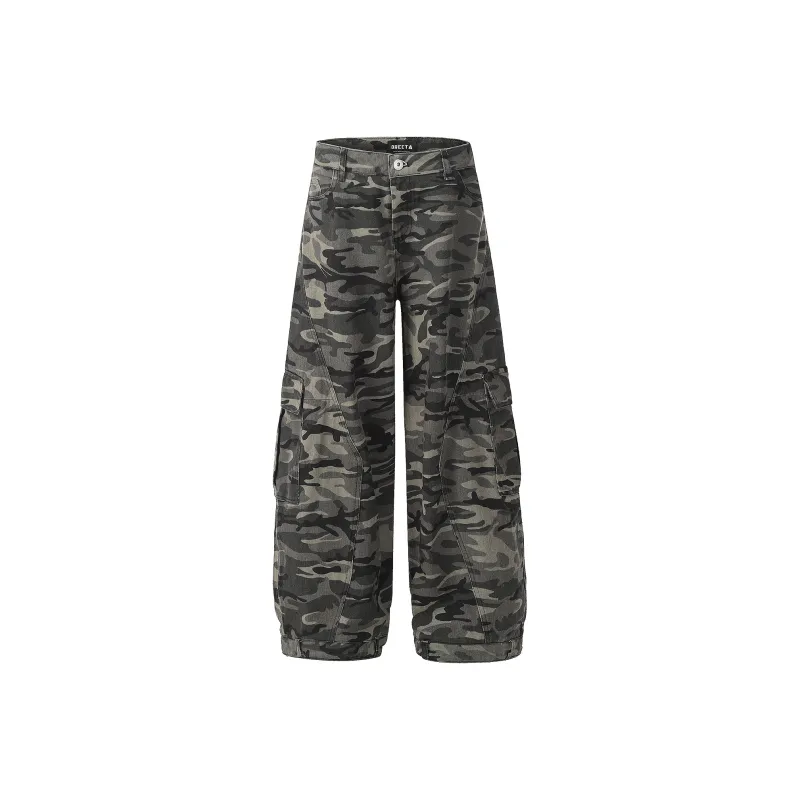 YINLEI Casual Pants Unisex Camouflage-0