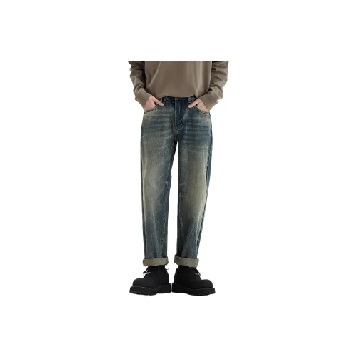 ALL IN Jeans Mens Elegant Apricot's Cloisonne Blue