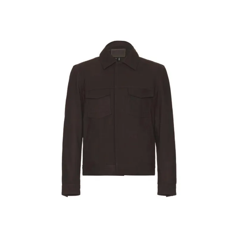 PAIGE Leather Jacket Men's Brown-0