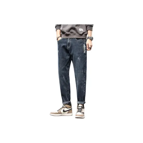 Tonlion Jeans Unisex Blue Gray