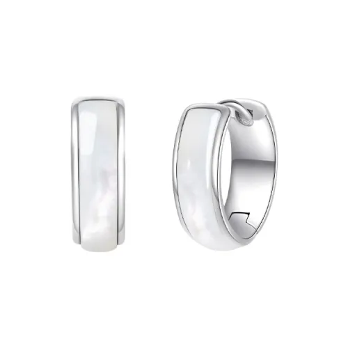 DESIGN CIRCLES S925 Silver Stud Earrings Women's