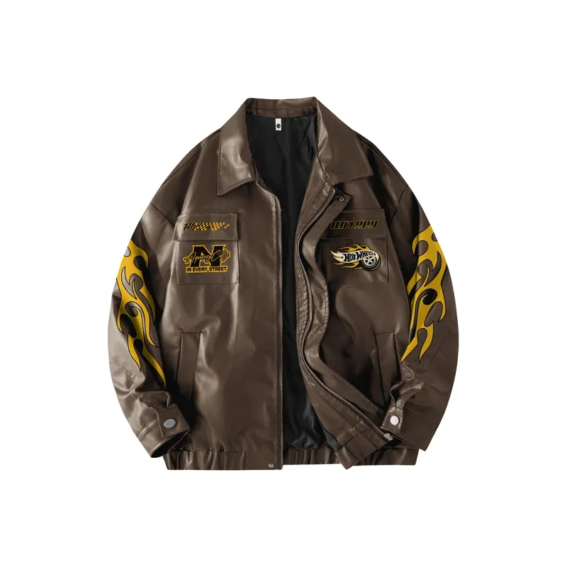 Qnxeey Leather Jackets Unisex-6